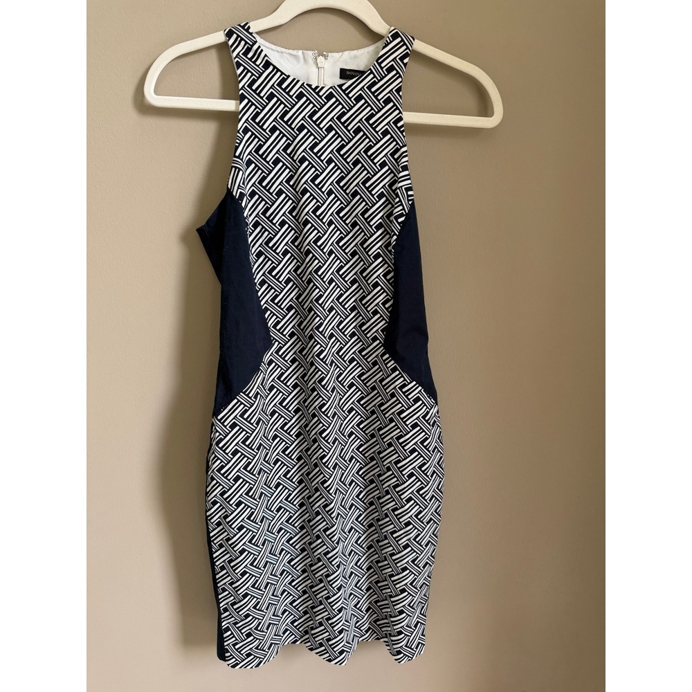 Banana Republic Sleeveless Geometric Pattern Dress Size 2